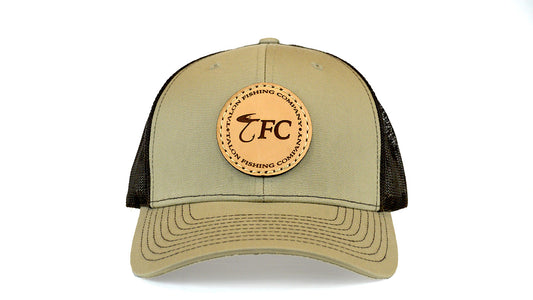 Tan/Brown TFC Leather Patch Hat