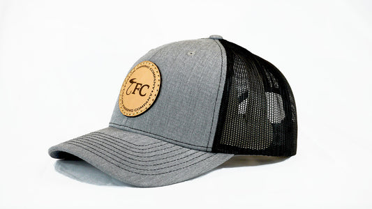 Heather Grey TFC Leather Patch Hat