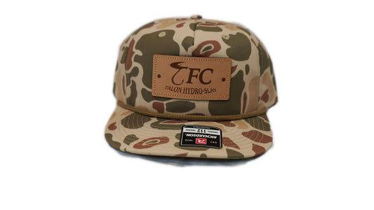 TFC Duck Camo Flat Brim Rope Hat