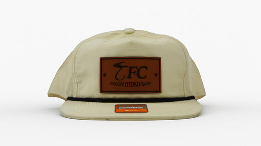 TFC White Flat-brim Lace Hat