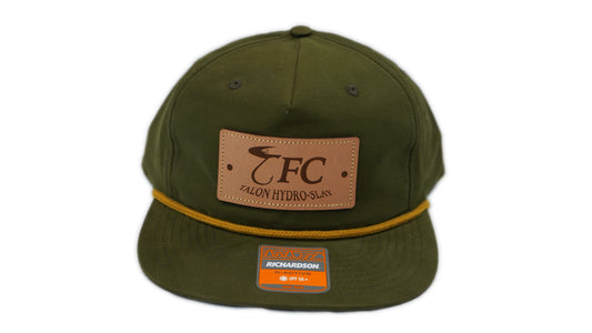 TFC Dark Green Flat Brim Rope Hat