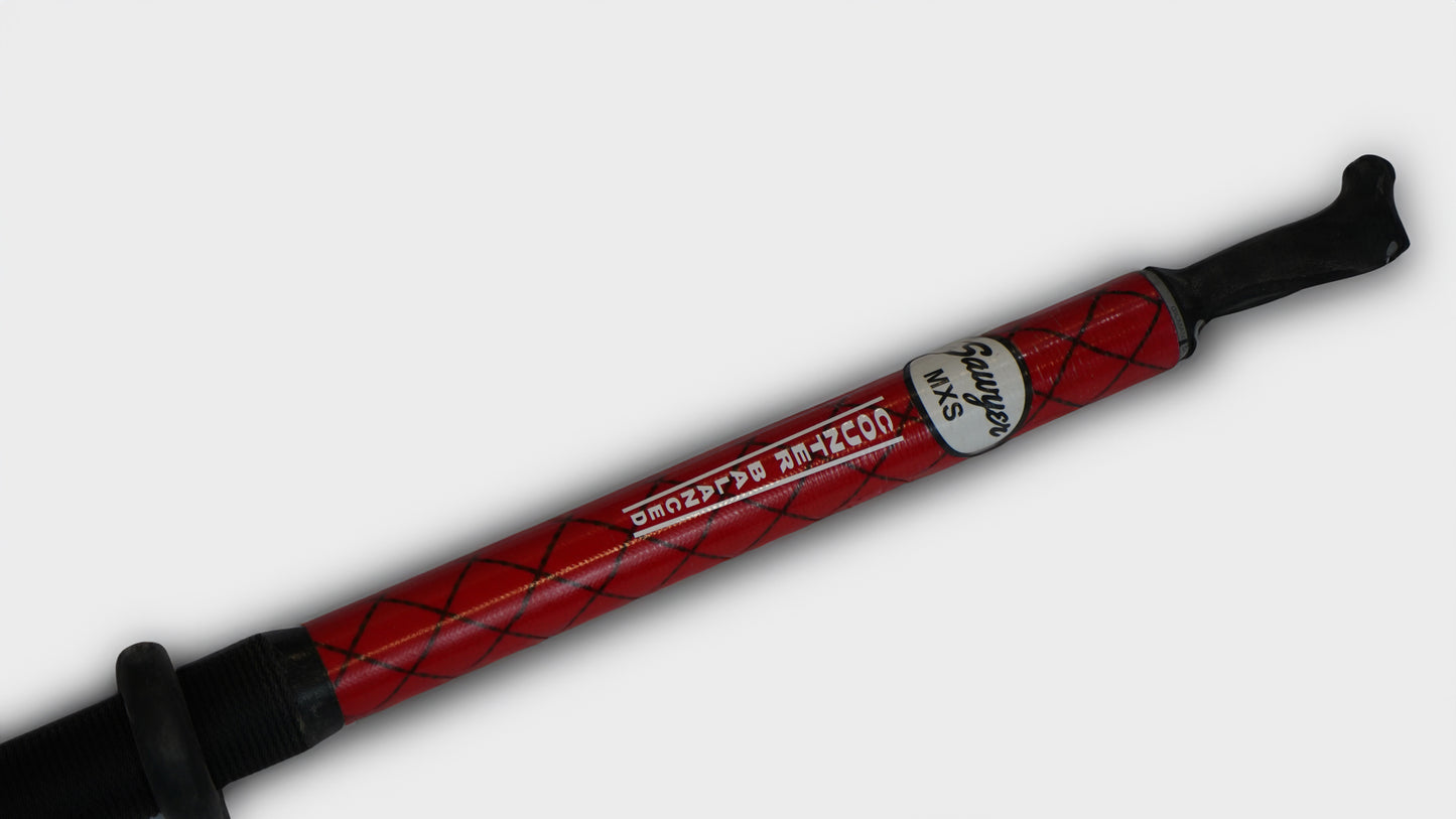 (MX Red 3-Piece) 9' Sawyer MXS Counter-Balanced Oar Shaft with Gilman Grip