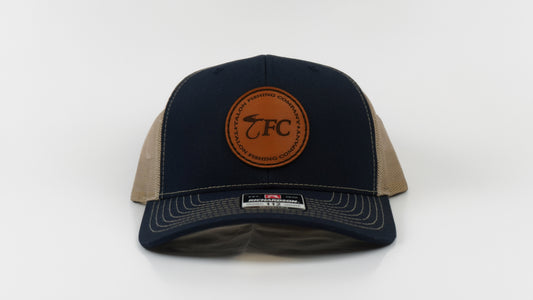 Navy/Tan TFC Leather Patch Hat