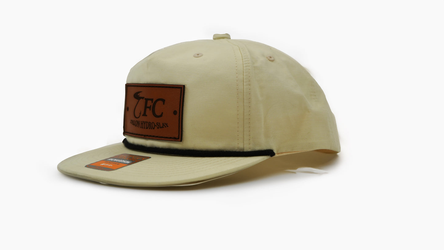 TFC White Flat-brim Lace Hat