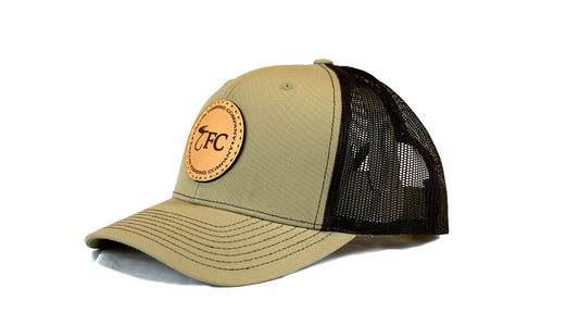 Tan/Brown TFC Leather Patch Hat