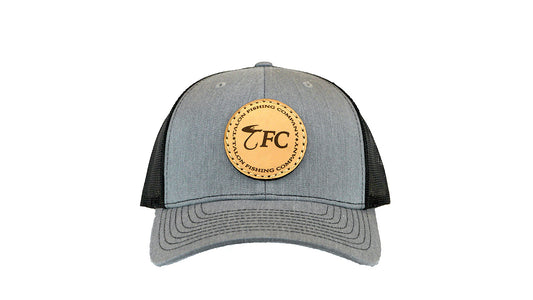 Heather Grey TFC Leather Patch Hat